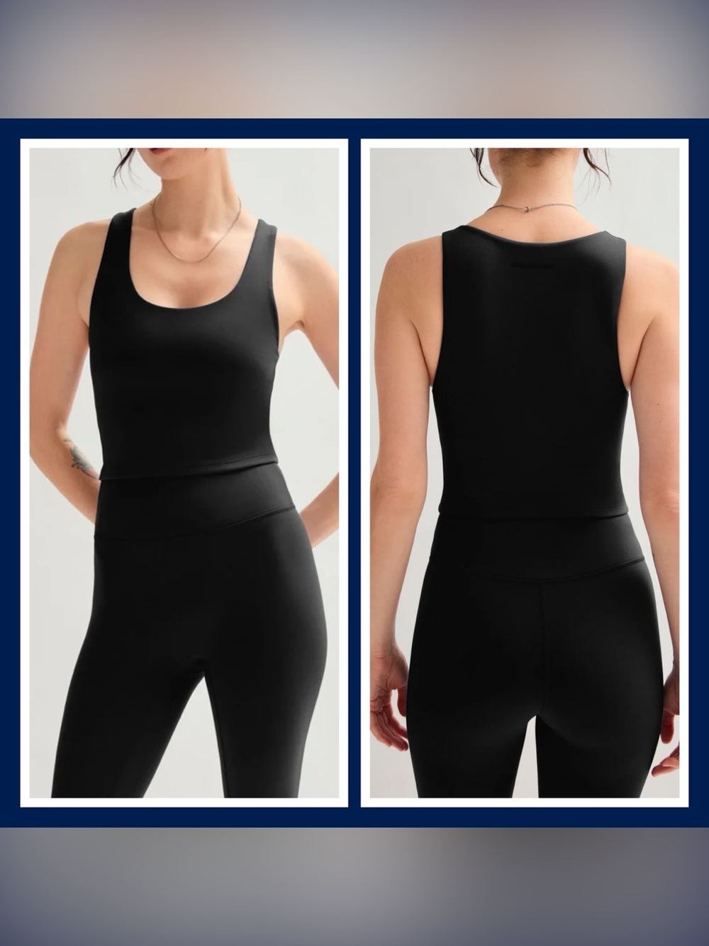GIRLFRIEND COLLECTIVE ‘Bella Scoop Tank’ Cropped Top